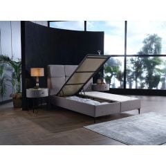 ALFA L DUZ SEF BAZA 90X190 2B-ALLURE A.GRI DUZ2-BTKS BAZA KUMASI DUZ