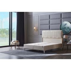PETRA PLUS BAZA 160X200-0CRJ-VIKA KREM KOMBIN TELALI